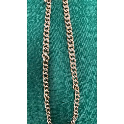 175 - ROLLED GOLD WATCH CHAIN 31.16g