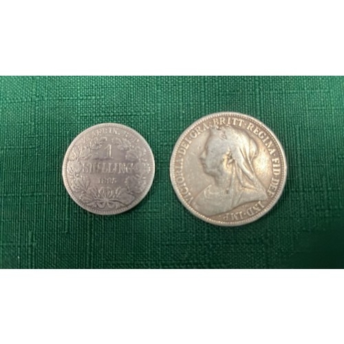 96 - QUEEN VICTORIA AND Z AFRIK COINS