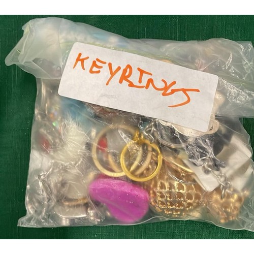 131 - QTY OF MIXED KEY RINGS