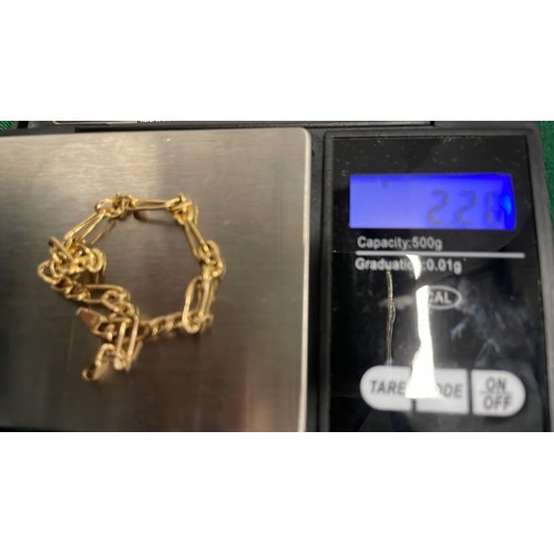 249A - 18ct GOLD BRACELET-weight 2,28 gr