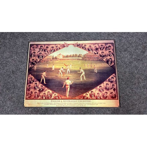 5 - METAL CRICKET SIGN