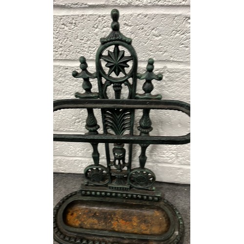 7 - LARGE CAST METAL STICK STAND