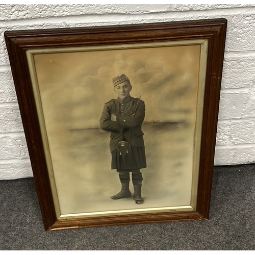 8 - FRAMED SCOTISH SOLDIER