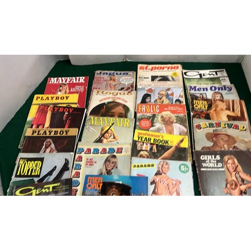 47 - SELECTION OF GLAMOUR MAGAZINES . OF MANY TITLES SEE PICTURES