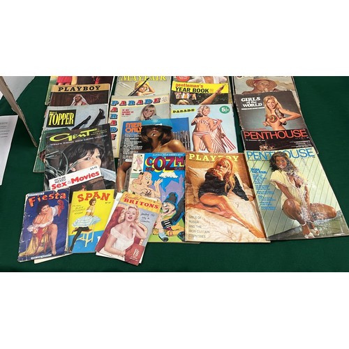 47 - SELECTION OF GLAMOUR MAGAZINES . OF MANY TITLES SEE PICTURES