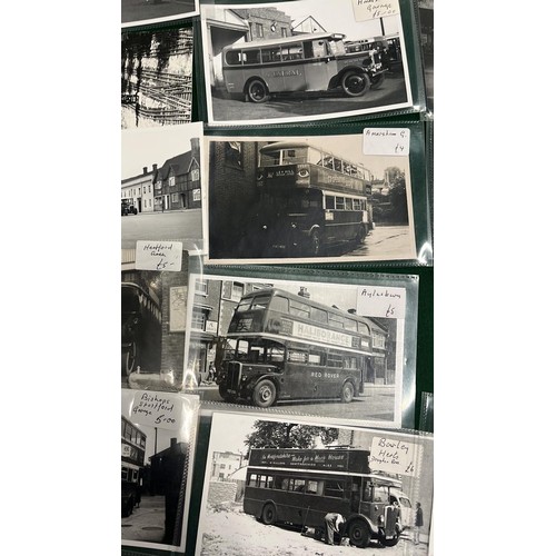 35 - 49 X BLACK AND WHITE BUS AND BUS RELATED PHOTOGRAPHS BY ALAN CROSS AND ALAN ROSS / HERTFORDSHIRE , B... 