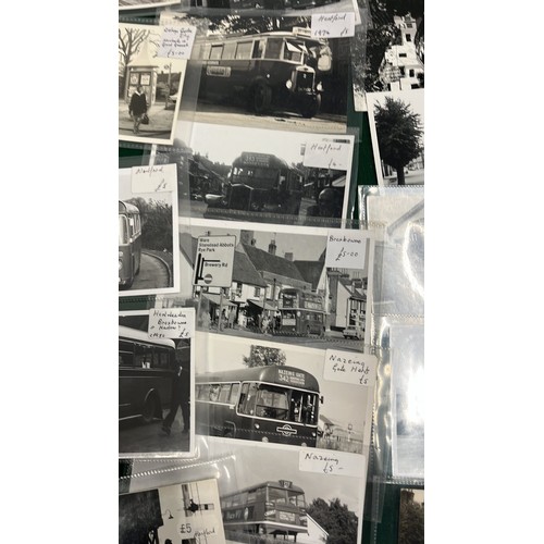 35 - 49 X BLACK AND WHITE BUS AND BUS RELATED PHOTOGRAPHS BY ALAN CROSS AND ALAN ROSS / HERTFORDSHIRE , B... 