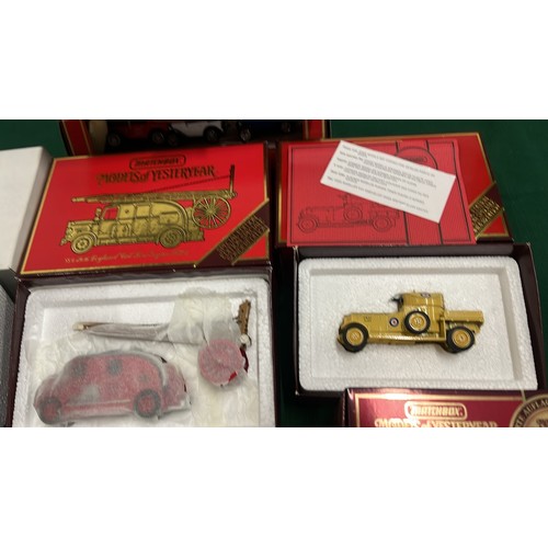 34 - RED BOXED MATCHBOX YESTERYEAR VEHICLES