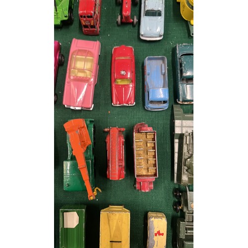 33 - COLLECTION OF LESNEY MATCHBOX DIE CAST VEHICLES