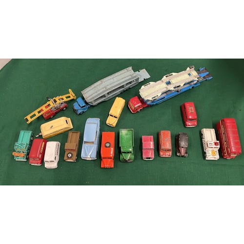 21 - CORGI & DINKEY DIE CAST VEHICLES / PLAY WORN