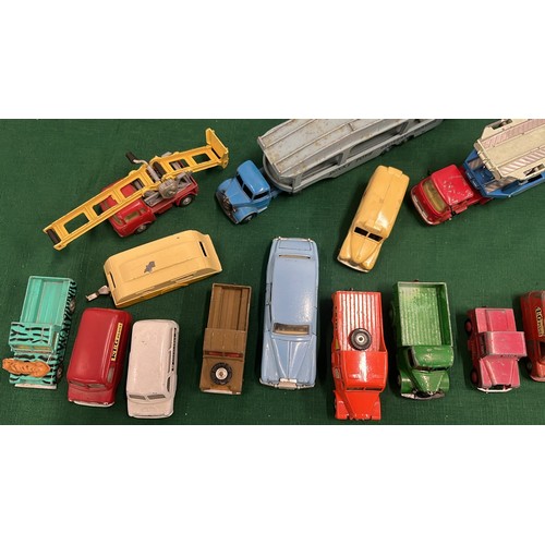 21 - CORGI & DINKEY DIE CAST VEHICLES / PLAY WORN