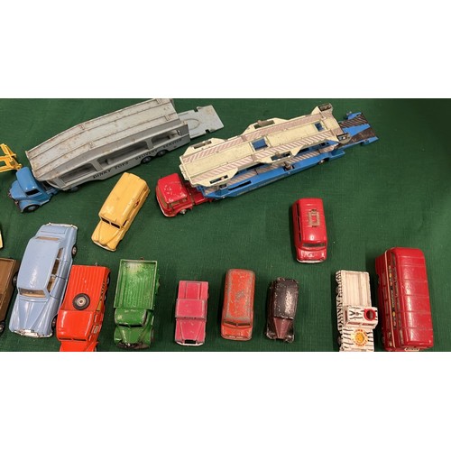 21 - CORGI & DINKEY DIE CAST VEHICLES / PLAY WORN