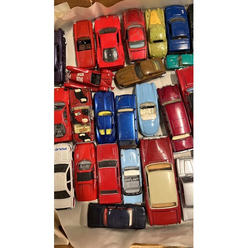 41A - LARGE COLLECTION OF DINKY - CORGI PLAY WORN DIE CAST VEHICLES MIXED CONDITION