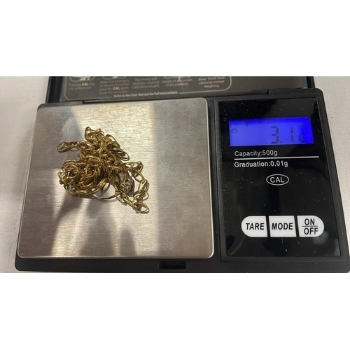 51 - 9ct SCRAP GOLD TOTAL WEIGHT