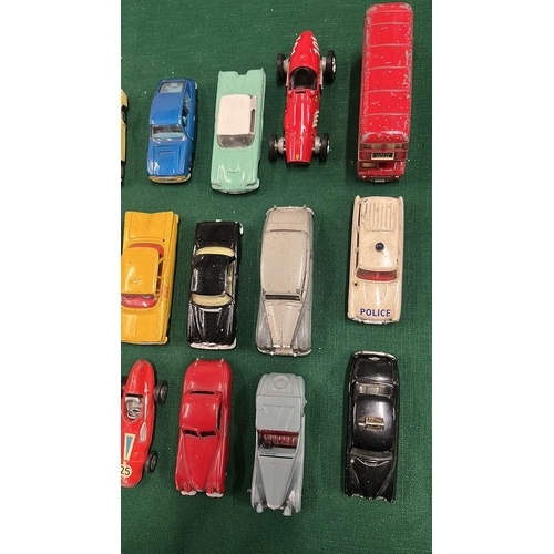 20 - SELECTION OF 1950/70S CORGI - DINKY TOY VEHICLES  / PLAY WORN