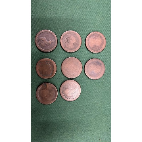 10 - 8 X TWO PENCE CART WHEELS