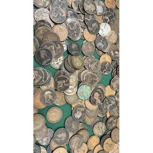 16 - MIXED HEAD PENNY COINS 2.464 KG TOTAL WEIGHT