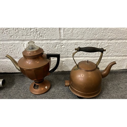 131 - 3 X VINTAGE COPPER KETTLES