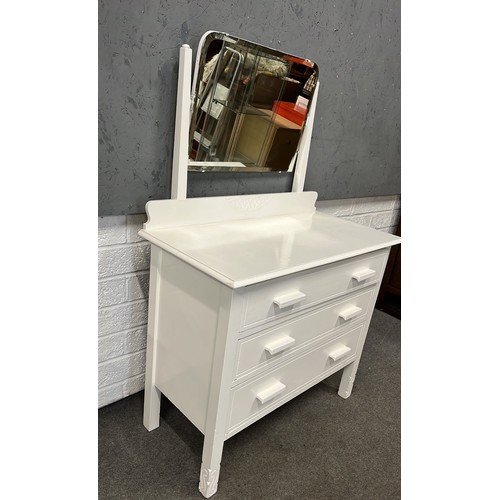 181 - WHITE DRESSING CHEST
