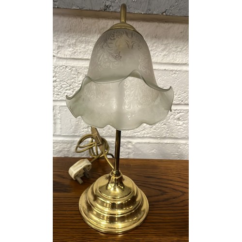 184 - BRASS DESK LAMP