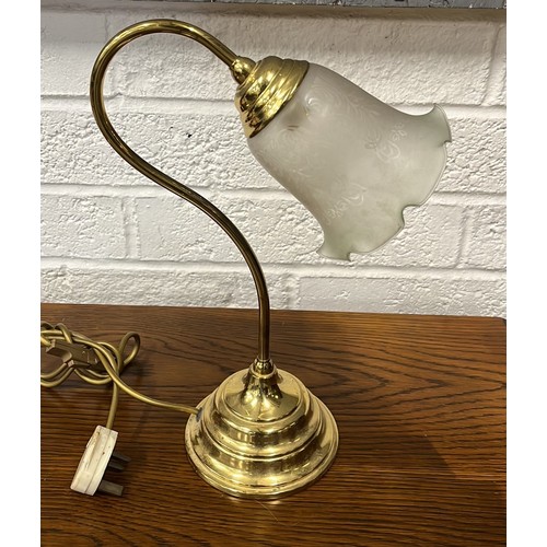 184 - BRASS DESK LAMP