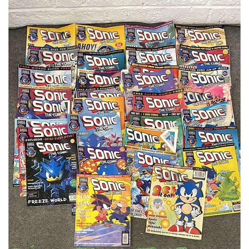 201 - QTY OF RETRO SONIC THE COMIC COMICS