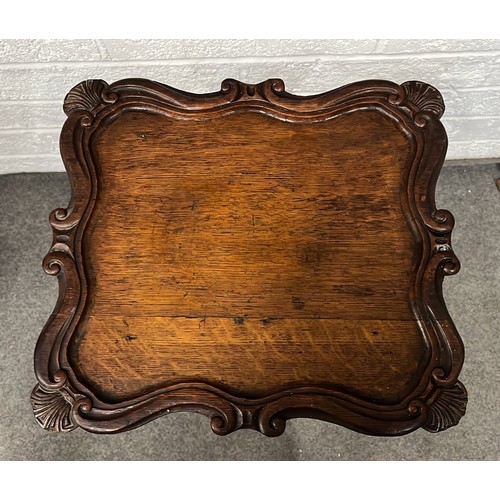 208 - VICTORIAN OAK BUTLERS WINE TABLE