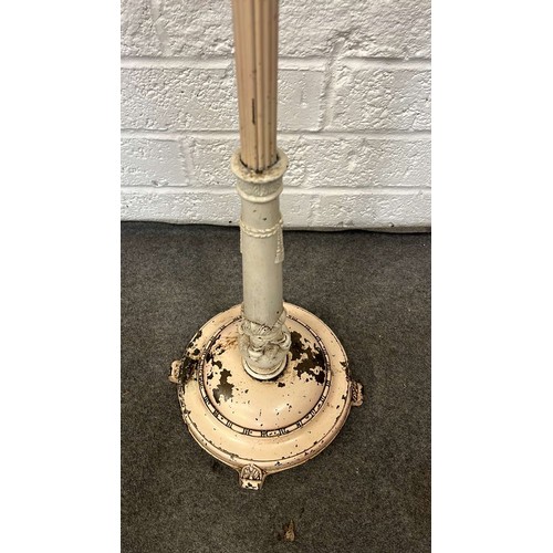 221 - EDWARDIAN METAL STANDARD LAMP