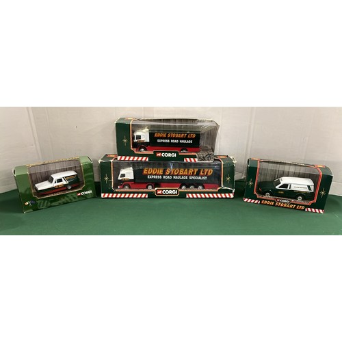 230 - 4 X CORGI EDDIE STOBART LTD MODELS