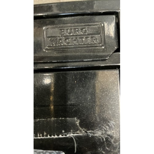 223 - BLACK METAL POST BOX WITH KEYS