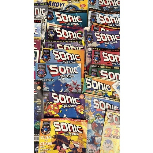 201 - QTY OF RETRO SONIC THE COMIC COMICS