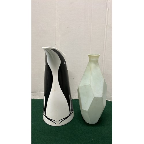 236 - TWO TALL DECORATIVE VASES