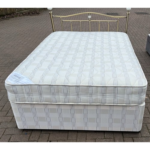 564 - DOUBLE DIVAN BED SET WITH TWO DRAWER STORAGE PLUS HEADBOARD