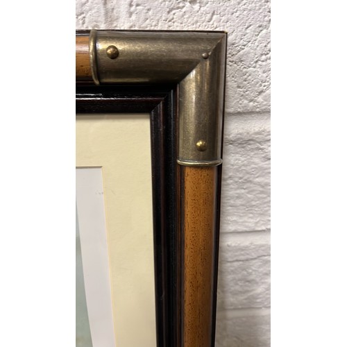 104 - LARGE FRAMED TITANIC PRINT