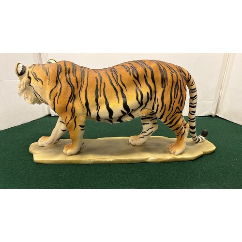 108 - LARGE RESIN PROWLING TIGER