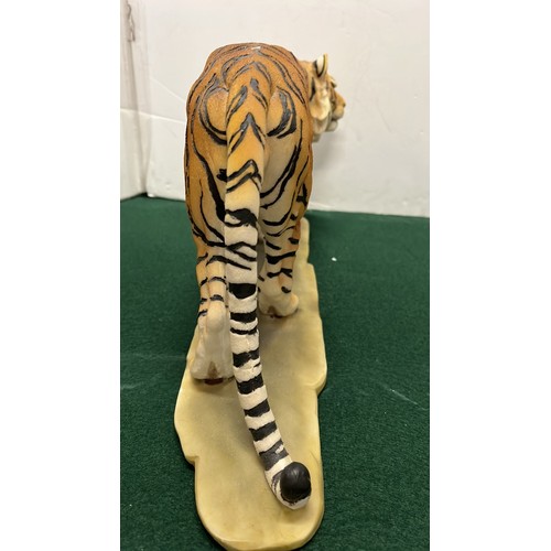 108 - LARGE RESIN PROWLING TIGER