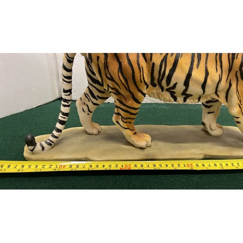 108 - LARGE RESIN PROWLING TIGER