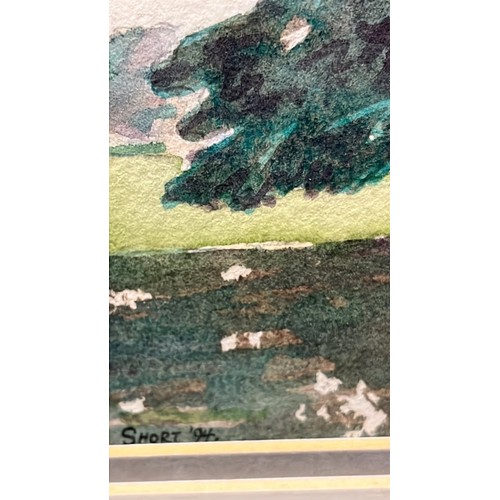 117 - ORIGINAL WATER COLOUR OF BURGHLEY HOUSE STANFORD BY SHORT 94  / UNFRAMED