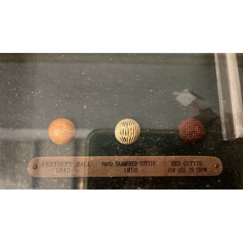 118 - FRAMED 3D GOLFERS ART WORK