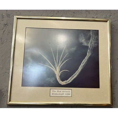 95 - FRAMED PRINTS OF THE RED ARROWS , SU-27 & USAF BOEING RC-135 ELINT