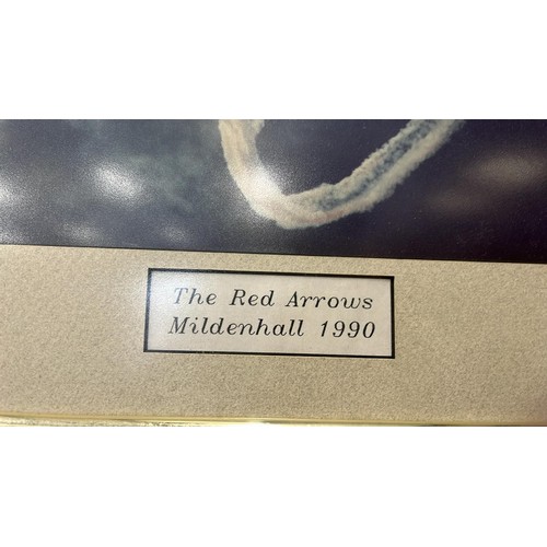 95 - FRAMED PRINTS OF THE RED ARROWS , SU-27 & USAF BOEING RC-135 ELINT