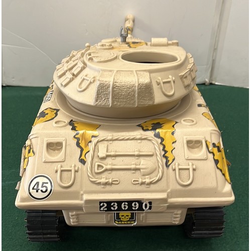 89 - ACTION MAN WITH A 1980s STRIKE FORCE BATTLE TANK BY SUNNY SMILE