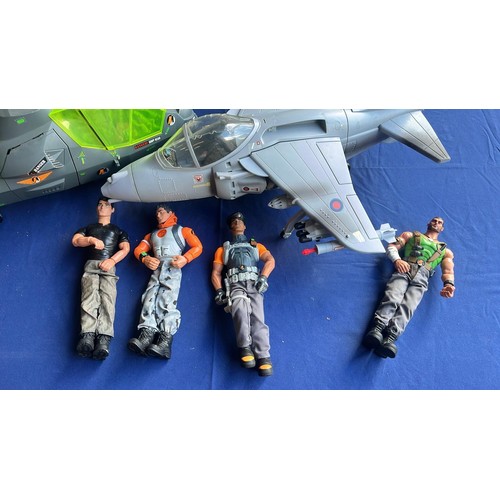 75 - ACTION MAN HM JUMP JET AND HELICOPTER PLUS FIGURES
