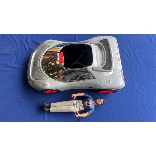 90 - 1998 HASBRO ACTION MAN SILVER SPEED ROAD RACE CAR