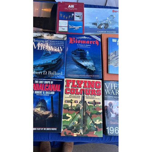 64 - LARGE SELECTION OF MILITARY THEMED BOOKS