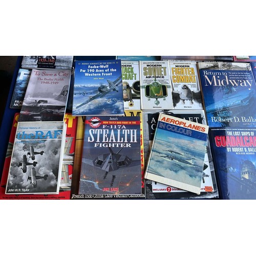 64 - LARGE SELECTION OF MILITARY THEMED BOOKS