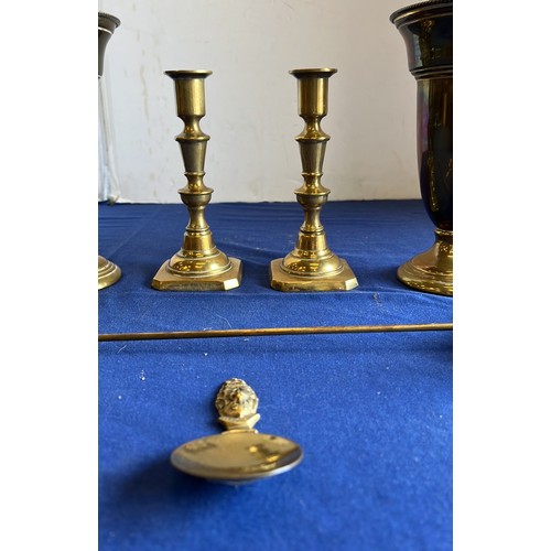 52 - SELECTION OF BRASS WARE...