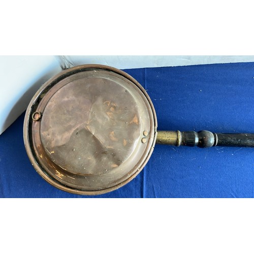 51 - 3 X COPPER BED WARMERS...