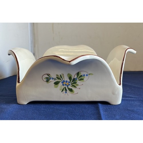 46 - ROYAL WORCESTER FRUIT BASKET CAKE PLATE PLUS AN ITALIAN SALAD BOWL SET...