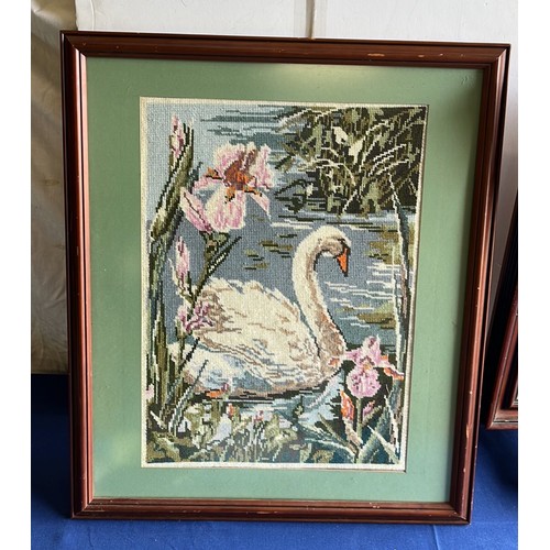 38 - LARGE SCREEN AND WALL FRAMED TAPESTRY ART WORK...